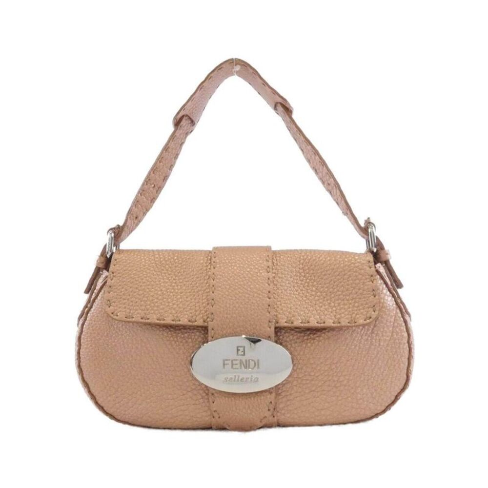Fendi Selleria Metallic Leather Shoulder Bag